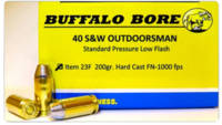 Buffalo Bore Ammo 40 S&W 200 Grain Hard Cast F