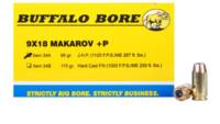Buffalo Bore Ammo 9mm+P Makarov JHP 95 Grain [34A/