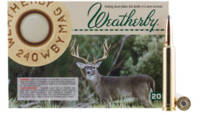 Weatherby Ammo 240 Weatherby Magnum Nosler Partiti