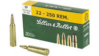 S&b Ammo .22-250 remington 55 Grain jsp 20 Rou