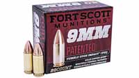 Fort Scott Ammo 9mm Luger 115 Grain Solid Copper [