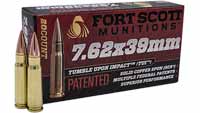 Fort Scott Ammo 7.62x39mm 117 Grain Solid Copper [
