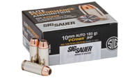 Sig Sauer Ammo V-Crown 10mm 180 Grain HAP [E10MM1-