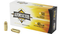 Armscor Ammo 40 S&W 180 Grain FMJ 50 Rounds [F