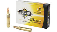 Armscor 223 Rem 62 Grain Full Metal Jacket 20 Roun