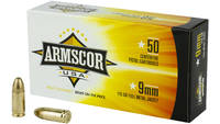 Armscor Ammo 9mm 115 Grain FMJ [FAC92N]