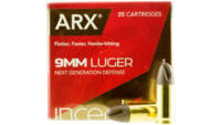 PolyCase Ammo Inceptor ARX 9mm 65 Grain [9ARXBRLUG