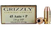Grizzly Ammo 45 ACP 230 Grain JHP [GC45A2]