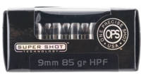 OPS Ammo 9mm 85 Grain HP 20 Rounds [9085HPF]