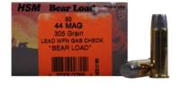 HSM Ammo Bear 44 Magnum WFN 305 Grain [44M15N]