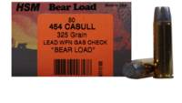 Hsm bear Ammo .454 casull 325 Grain wfn gas check