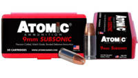 Atomic Ammo Subsonic 9mm 147 Grain SubSonic [00438