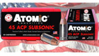 Atomic Ammo Subsonic 45 ACP 250 Grain SubSonic [00