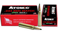 Atomic Ammo Match 223 Rem (5.56 NATO) 77 Grain Mat