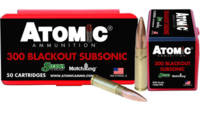 Atomic Ammo Subsonic 300 Blackout/Whisper 220 Grai