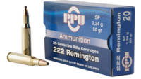 Prvi Partizan PPU Ammo 222 Remington 50 Grain SP [